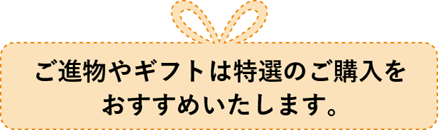 ご進物やギフトは特選のご購入をおすすめいたします。