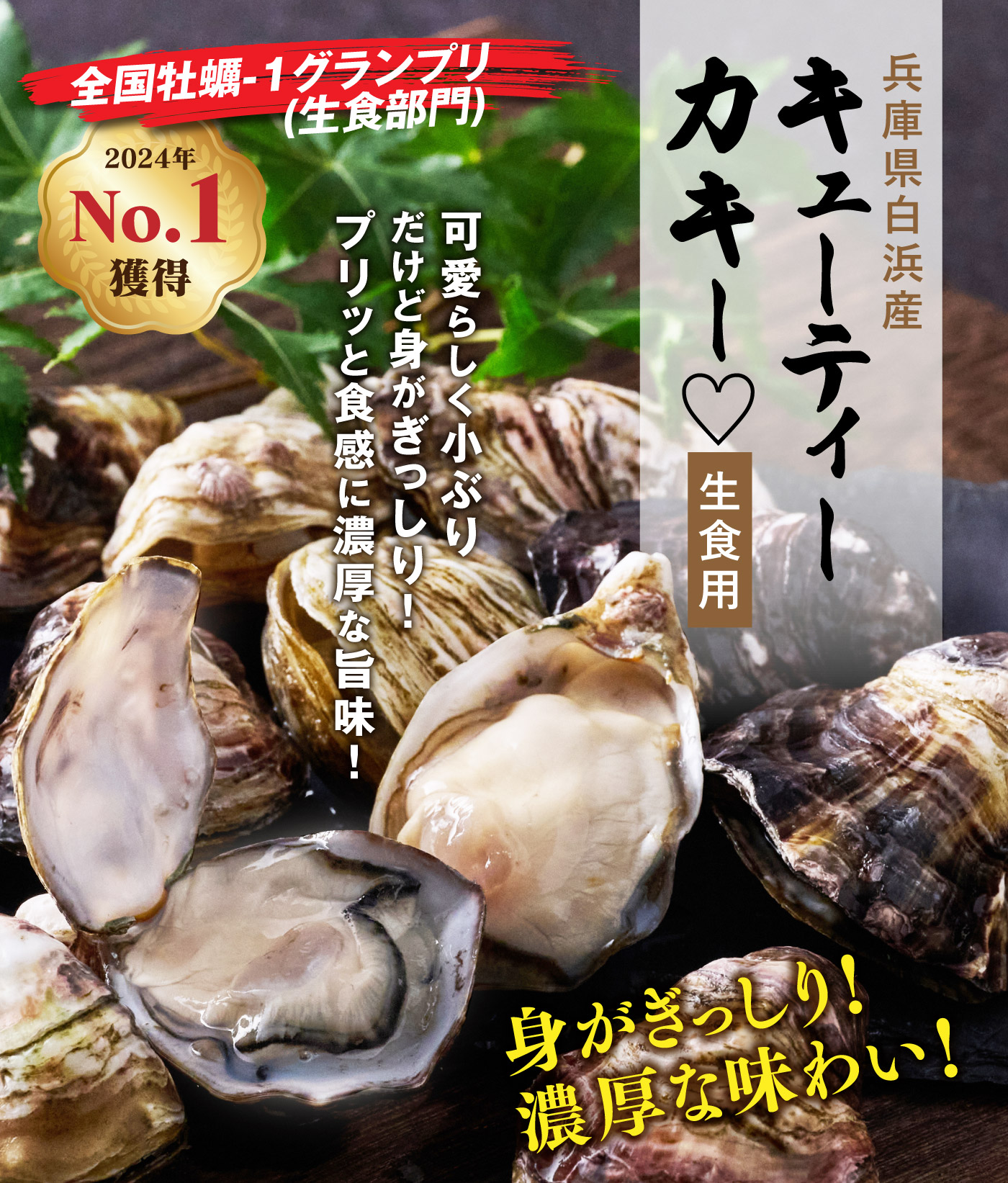 可愛らしく小ぶりだけど身がぎっしり、キューティーカキー♡