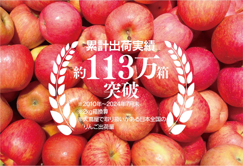 累計出荷実績113万箱突破
