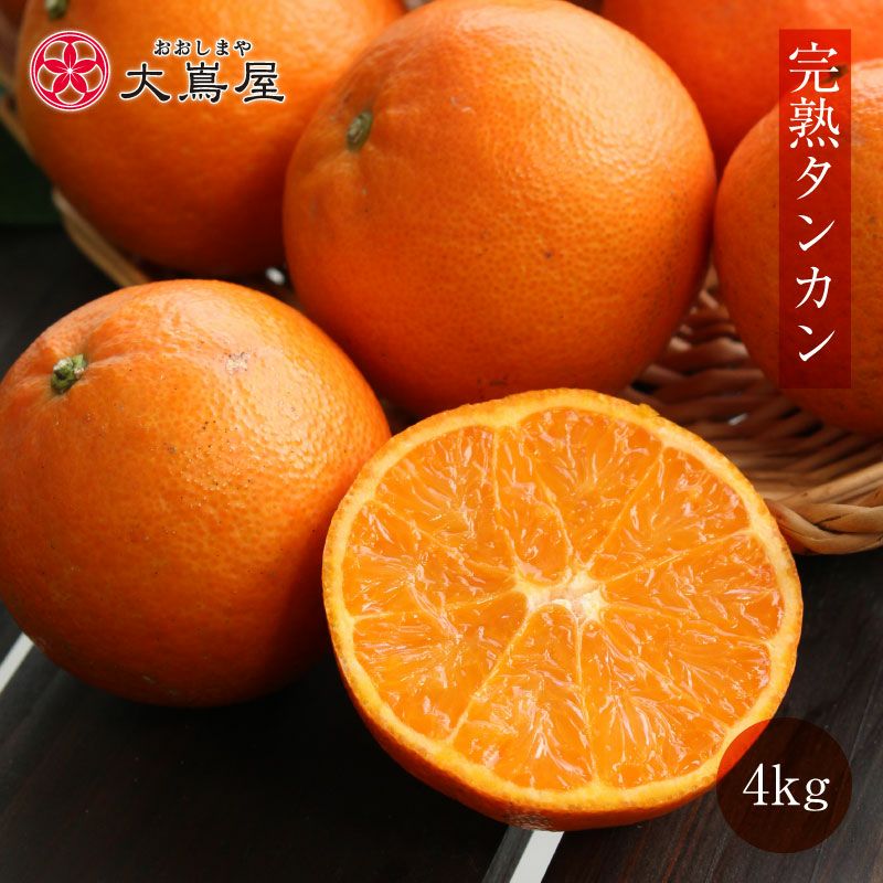 今季販売終了しました＞完熟 たんかん 4kg 送料無料 鹿児島産 （3月