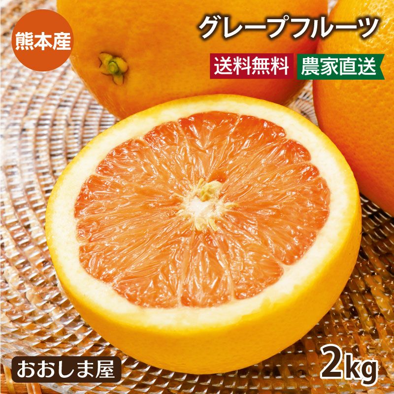 国産 グレープフルーツ 2kg 送料無料 ＜4月上旬より順次出荷＞ 熊本産