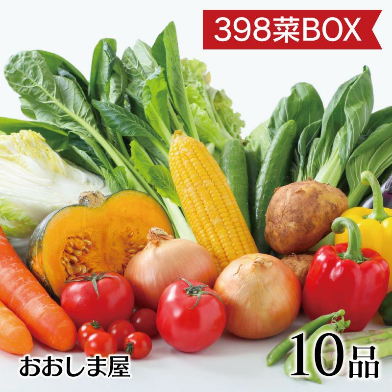 398菜BOX（サンキューやさいボックス）野菜 10品 詰め合わせ 野菜