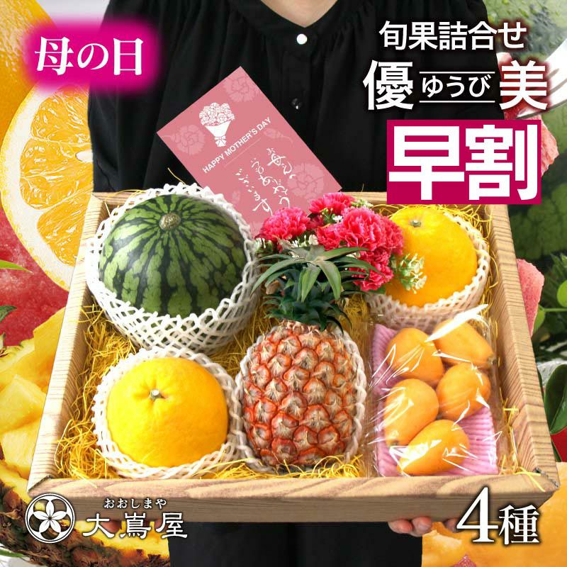 母の日 2025 フルーツ ギフト 詰め合わせ 送料無料 旬果 4種 ギフト