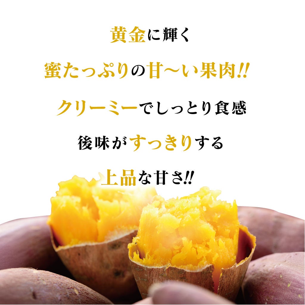 黄金に輝く蜜たっぷりの甘い果肉！クリーミーでしっとり食感、後味がすっきりする上品な甘さ