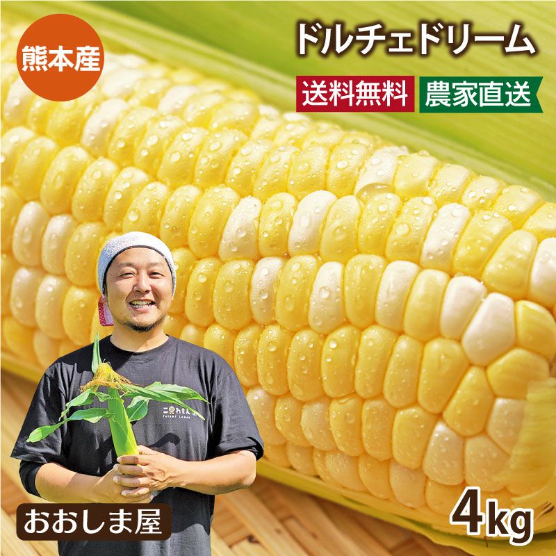 ドルチェドリーム とうもろこし スイートコーン 4kg