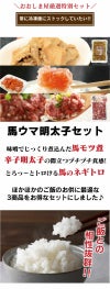 馬ウマ明太子セット