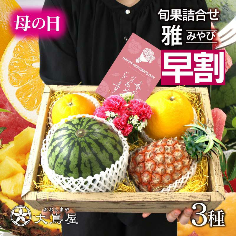母の日 2025 フルーツ ギフト 詰め合わせ 送料無料 旬果 3種 ギフト
